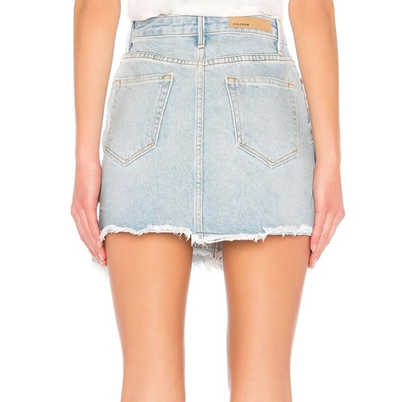 GRLFRND REVOLVE RUFFLED DENIM MINI SKIRT - Picture 7 of 10